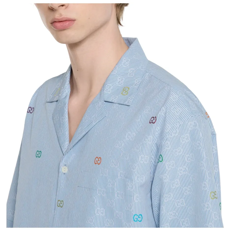 Best Multicoloured GG Stripe Shirt Skjorter