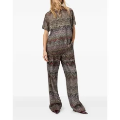 Outlet Stribet Paillet Sweater Dame T-Shirts