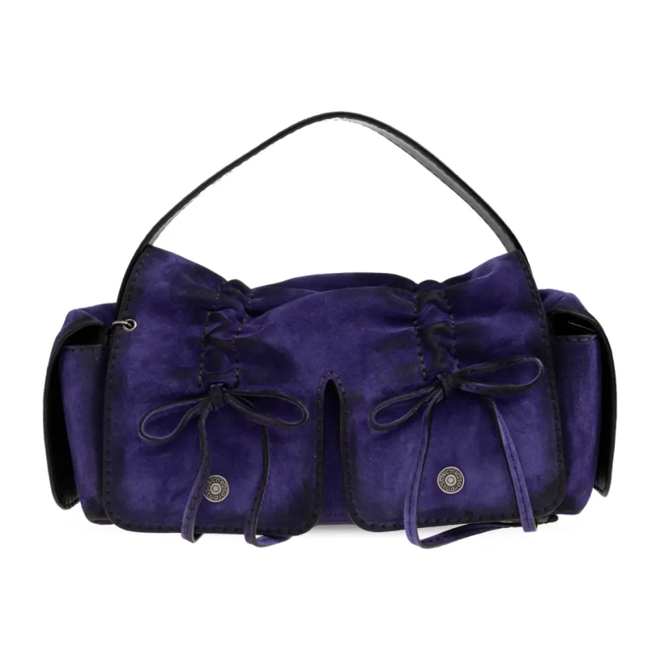 New Multipocket Suede Shoulder Bag Dame Tasker|Håndtasker
