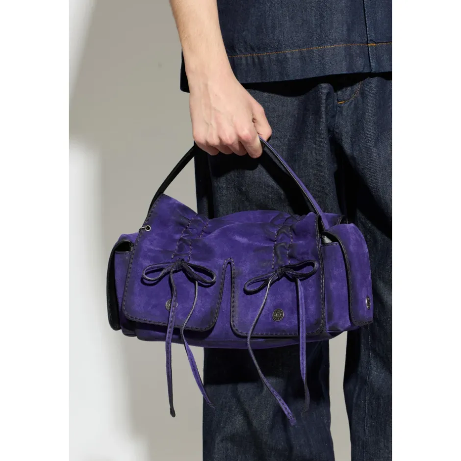 New Multipocket Suede Shoulder Bag Dame Tasker|Håndtasker