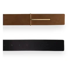 Discount Natural Nubuck Reversible Slim T Bælte 38 mm Bælter