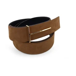 Discount Natural Nubuck Reversible Slim T Bælte 38 mm Bælter