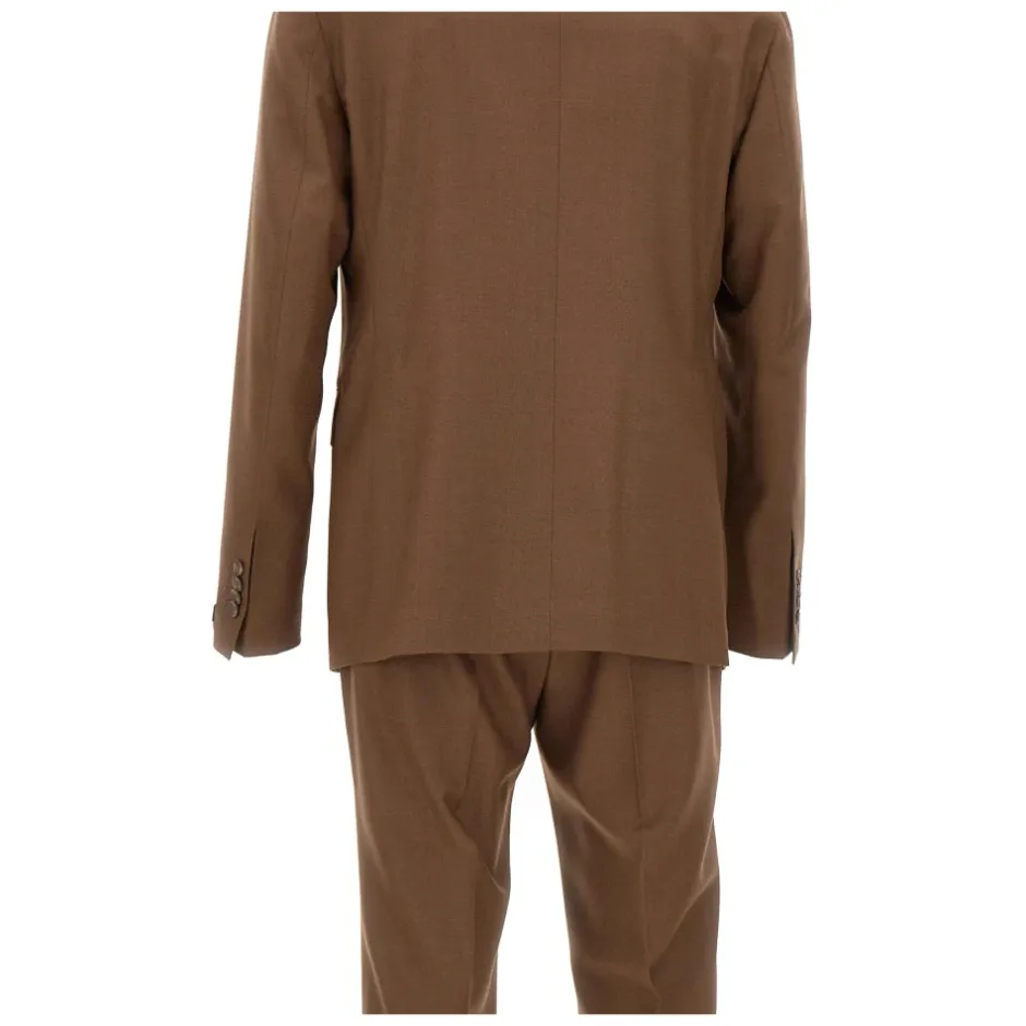 Sale Natural 120'S Uld Two-Piece Suit Jakkesæt