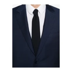Sale Navy Blue Suit with Front Button Jakkesæt