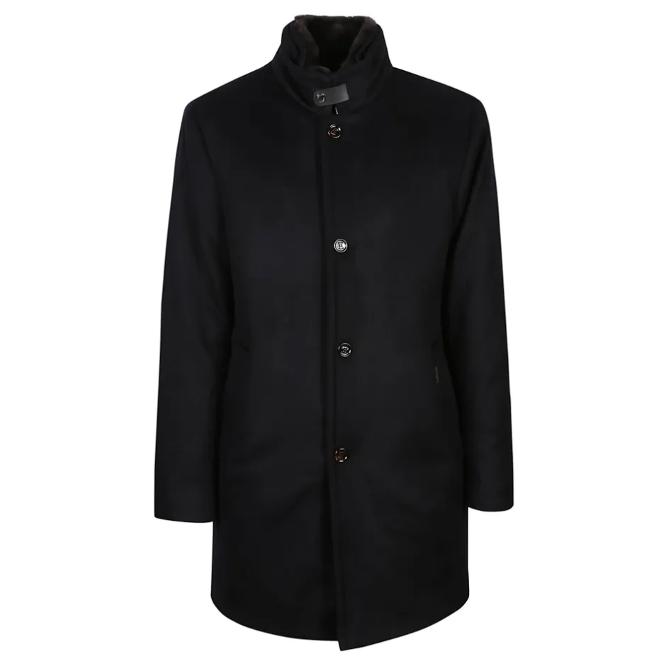 New Navy Bond-Fur-Le Coat Frakker