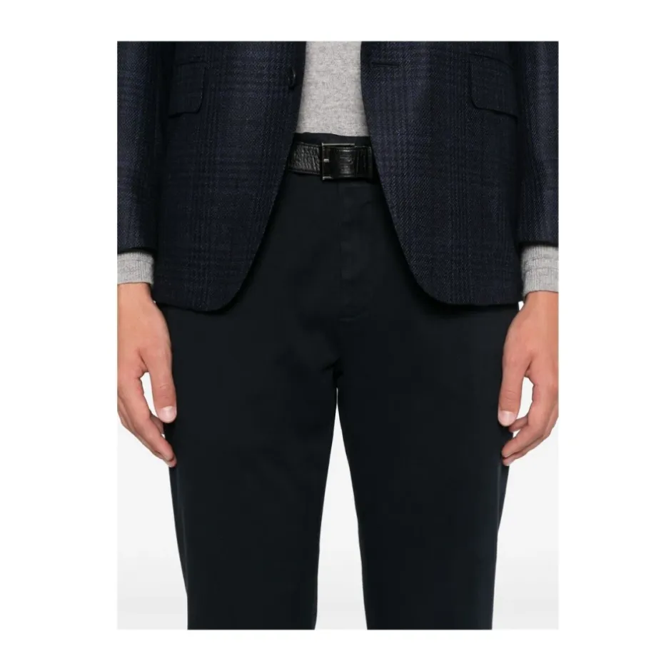 Navy Slim Fit Twill Bukser Bukser