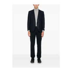 Navy Slim Fit Twill Bukser Bukser