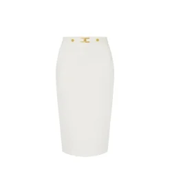 Online Nederdel i crepe stof med juvel logo Dame Nederdele