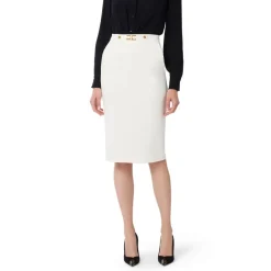 Online Nederdel i crepe stof med juvel logo Dame Nederdele
