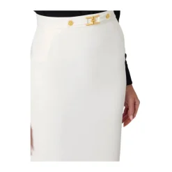 Online Nederdel i crepe stof med juvel logo Dame Nederdele