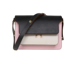 Clearance Nero-Rosa-Nocciola Skuldertaske Dame Skuldertasker