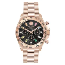 Sale Nobile Lady Chrono Roséguld Sort Armbånd Dame Ure