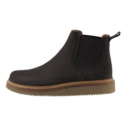Online Nubuck Bison Støvle Gry Stil Dame Chelsea Boots