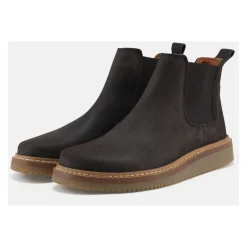 Online Nubuck Bison Støvle Gry Stil Dame Chelsea Boots