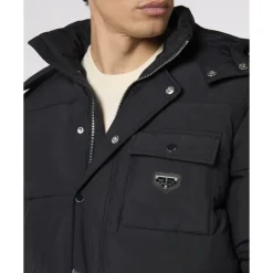 Nylon Puffer Jacket Gothic Plein Jakker