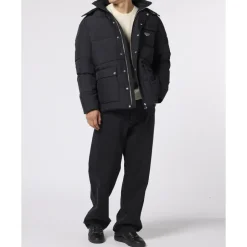 Nylon Puffer Jacket Gothic Plein Jakker