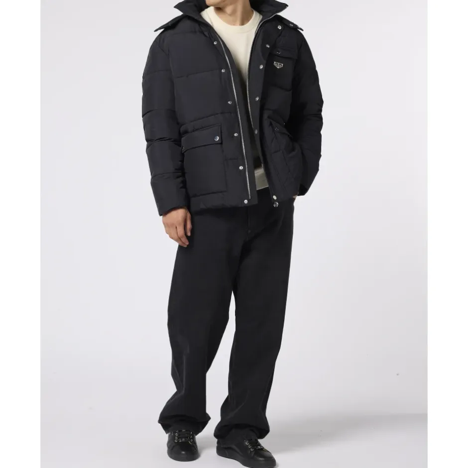 Nylon Puffer Jacket Gothic Plein Jakker