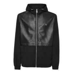 Sale Nylon/Leather Hooded Jacket LS Træningsjakker