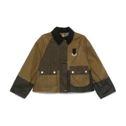 Best Olivengrøn Corduroy Krave Jakke Dame Jakker