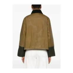 Best Olivengrøn Corduroy Krave Jakke Dame Jakker