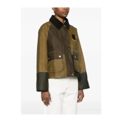 Best Olivengrøn Corduroy Krave Jakke Dame Jakker