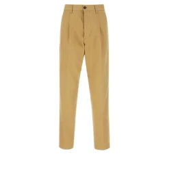 Outlet One Pleat Cotton Pant Bukser