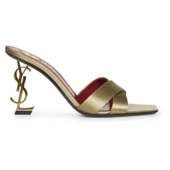 Sale Opyum Mules i Satin Crepe Dame Stiletter