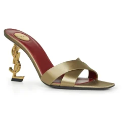 Sale Opyum Mules i Satin Crepe Dame Stiletter