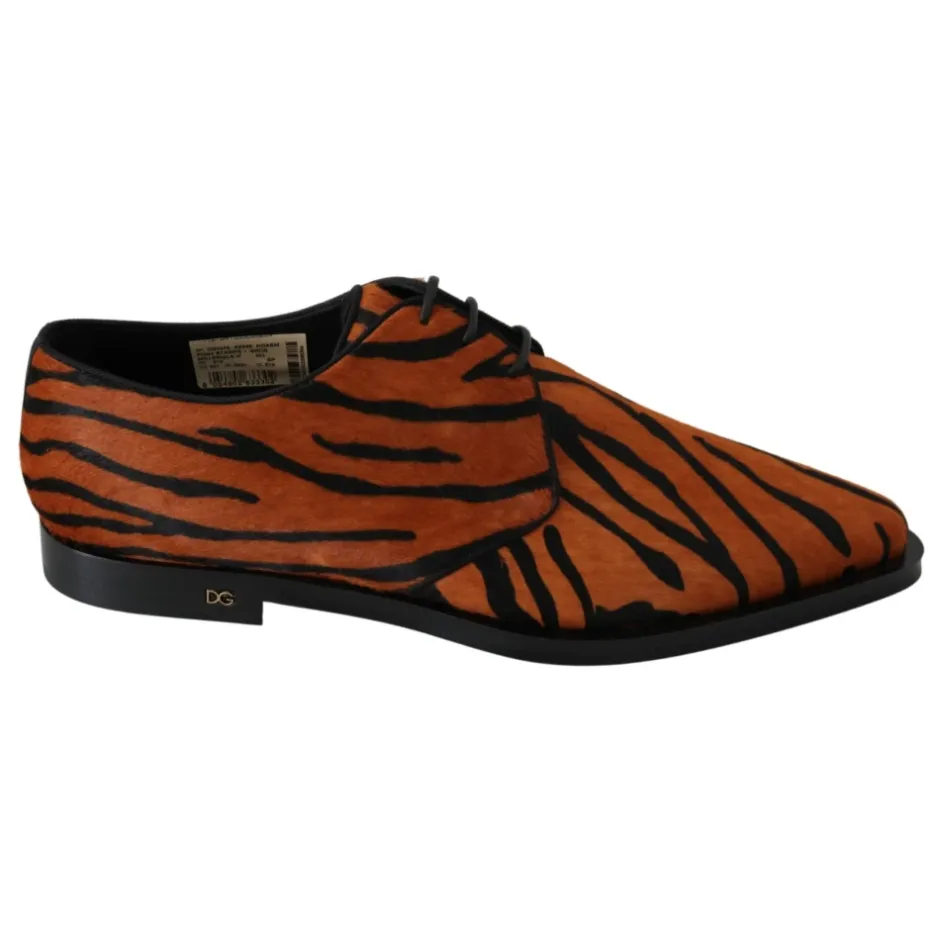 Clearance Tiger Mønster Formel Brogue Sko Dame Snøresko