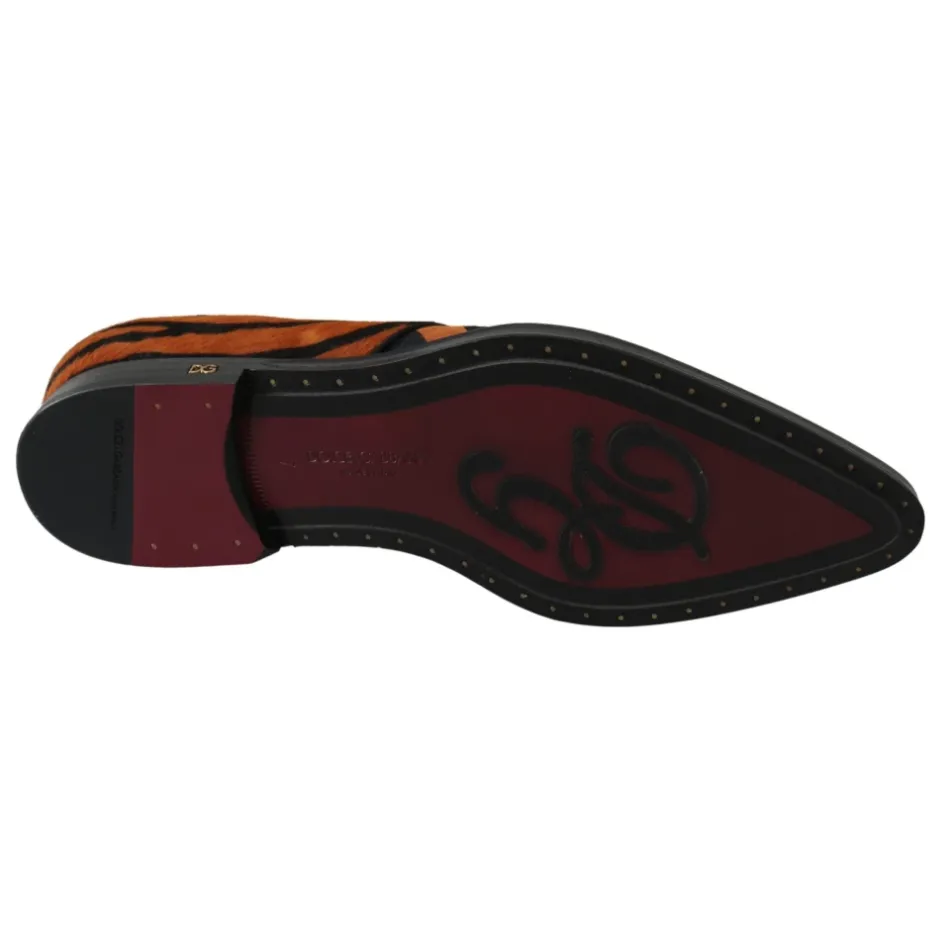 Clearance Tiger Mønster Formel Brogue Sko Dame Snøresko