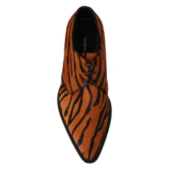 Clearance Tiger Mønster Formel Brogue Sko Dame Snøresko