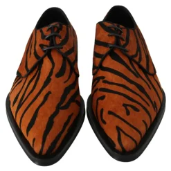 Clearance Tiger Mønster Formel Brogue Sko Dame Snøresko