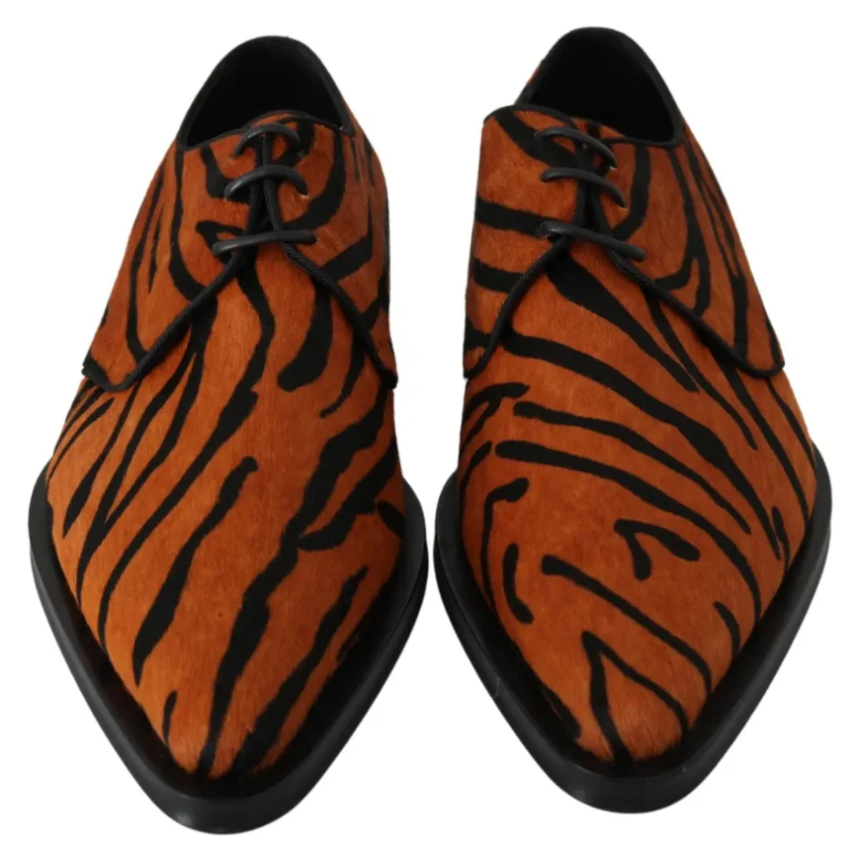 Clearance Tiger Mønster Formel Brogue Sko Dame Snøresko