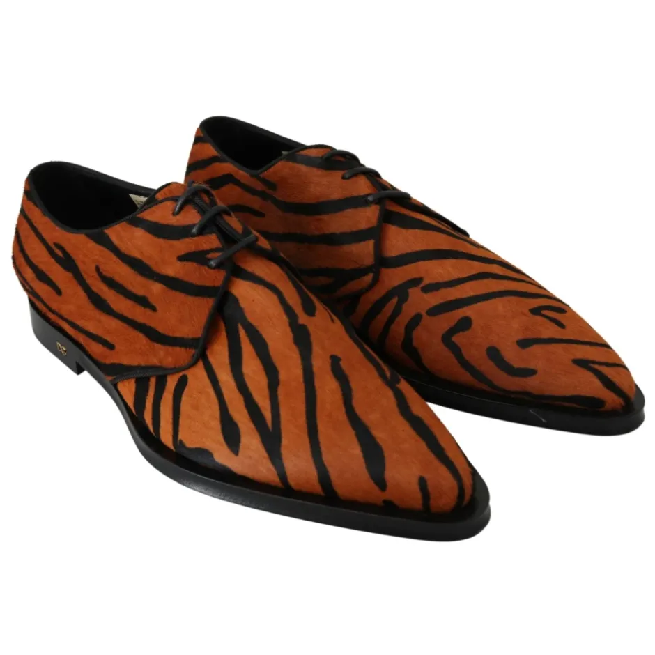 Clearance Tiger Mønster Formel Brogue Sko Dame Snøresko