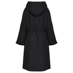 Best Oversized Hætte Puffer Jakke med Faux Pelsmanchetter Dame Frakker