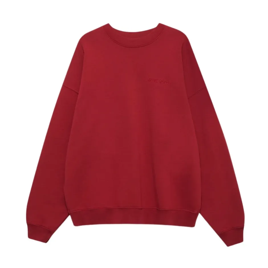 Outlet Oversized Rundhals Sweatshirt Dame Sweatshirts