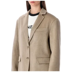 Discount Oversized Uld-Kashmir Blazer Jakke Dame Jakker