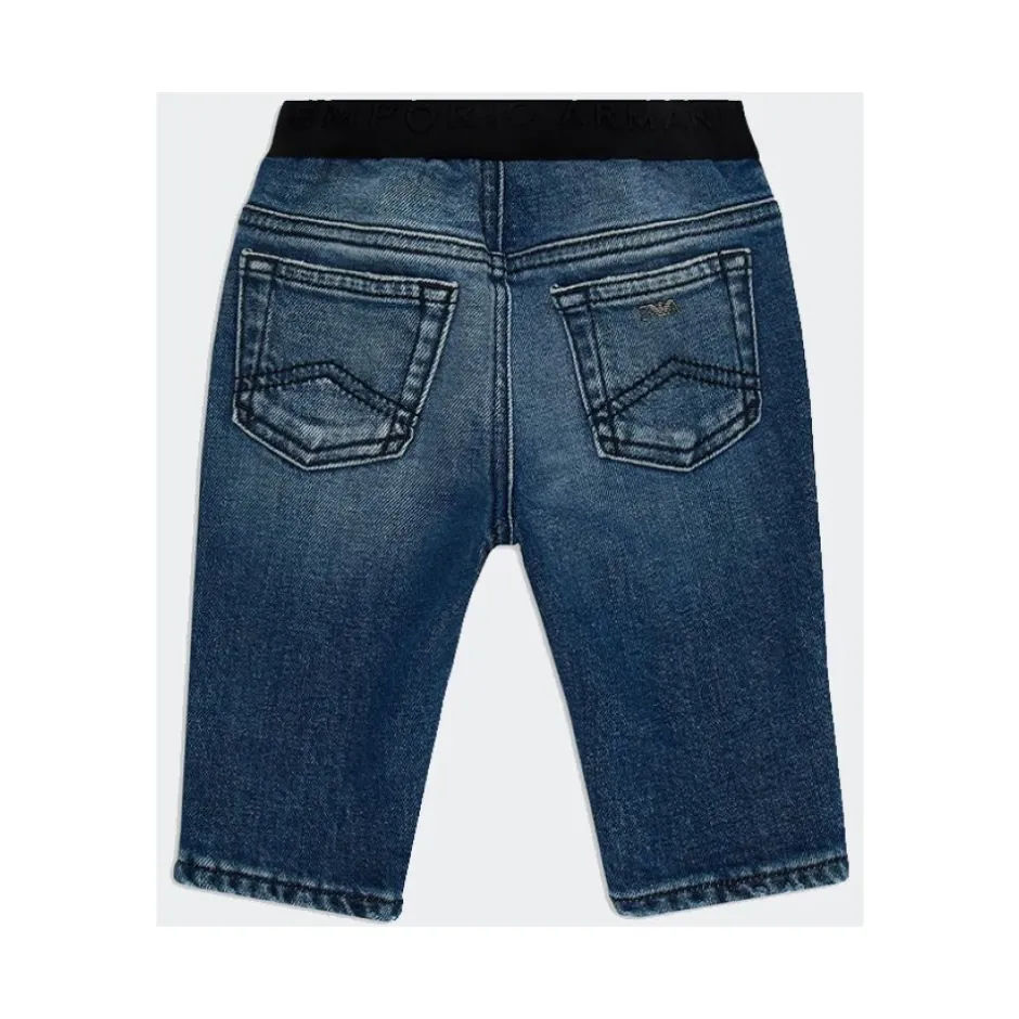 Pantalone con elastico in vita con Logo Jacquard Børn Underdele