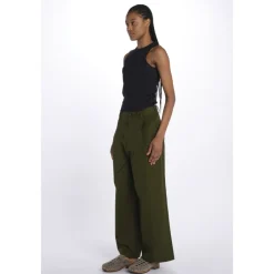 Clearance Pantalone Over Con Pences Dame Bukser