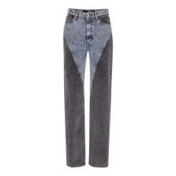 Online Patchwork Straight-Leg Jeans Dame Jeans