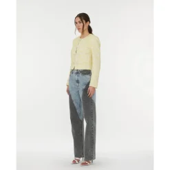 Online Patchwork Straight-Leg Jeans Dame Jeans