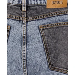 Online Patchwork Straight-Leg Jeans Dame Jeans