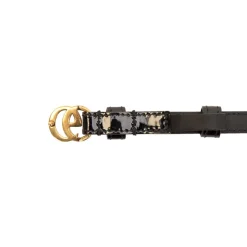 Clearance Patent Leather Belt Dame Bælter