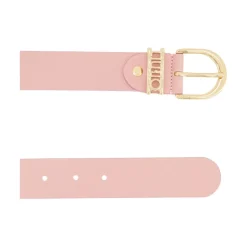 Clearance Peach Faux Leather Bælte Dame Bælter
