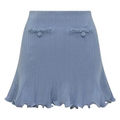 Sale Pearl Trim Knit Mini Skirt Dame Nederdele