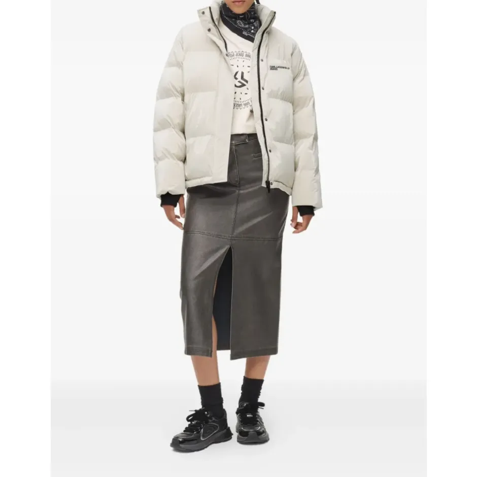 Sale Pearlised Puffer Jacket Dame Jakker