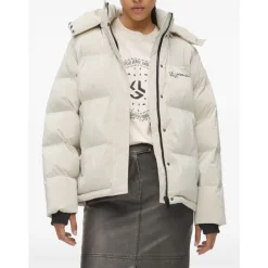 Sale Pearlised Puffer Jacket Dame Jakker