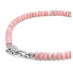 Clearance Pink Opal Choker with Panther Head Dame Smykker