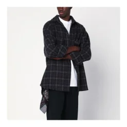 Outlet Plaid Oversized Shirt Skjorter