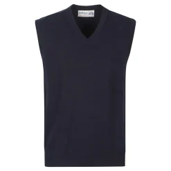 New Plain V Neck Vest Strik